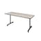 Kobe Rectangle Training Table, 66" W, 29" H, Laminate Top, Maple MKTRCC6624PL - alternate 1